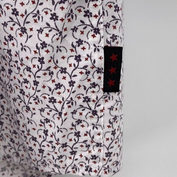 John Varvatos U.S.A. Mens White Floral Long Sleeve Button-Down Size Shirt M - Picture 6 of 7
